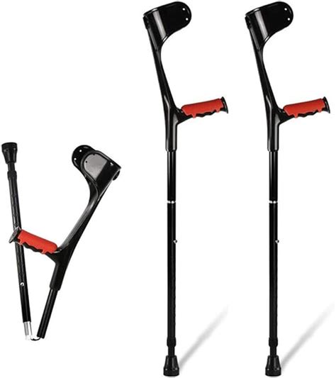 Walking Stick Forearm Crutches 1 Pair2 Units Ergonomic Handle With