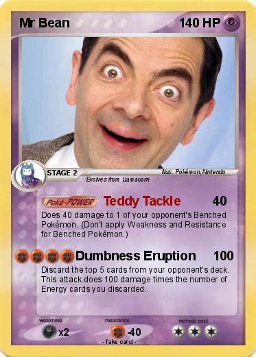 Pokémon Mr Bean 538 538 Teddy Tackle My Pokemon Card