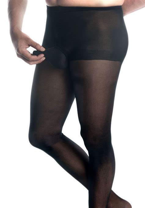 Mens Pantyhose Mantyhose Pantyhose For Men With Sheath Black Sheer Other