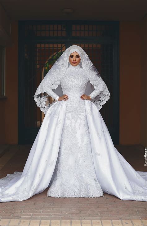 Pin By Tawfikatu Iddrisu On Hijabi Brides Elegant Wedding Dress