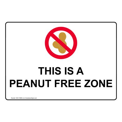 Peanut Free Sign