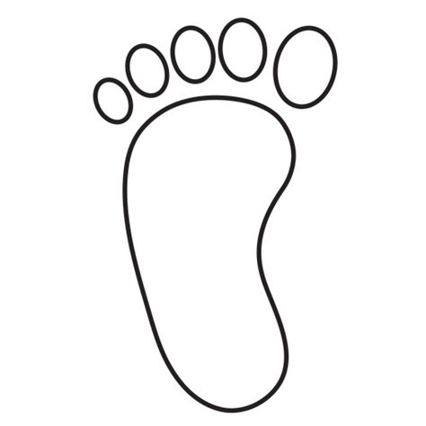 Left Foot Footprint Outline Png And Svg Design For T Shirts