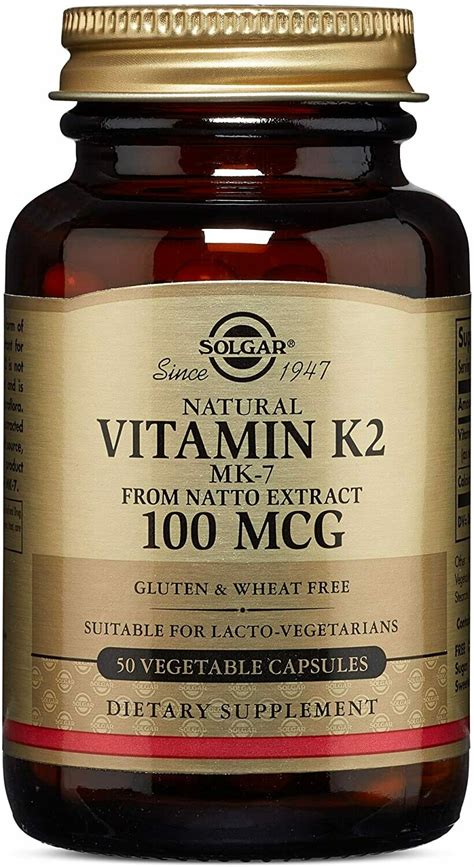This vitamin d3 and k2 supplement by now foods helps in maintaining bone strength by promoting the proper transport and absorption of calcium. Vitamin K2 - 100mg