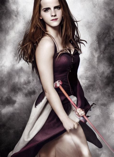 Prompthunt Seductive Emma Watson As Sexy Evil Hermione Granger Dark Witch Photo Shoot Cute