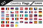 set countries flags europe ~ Illustrations ~ Creative Market