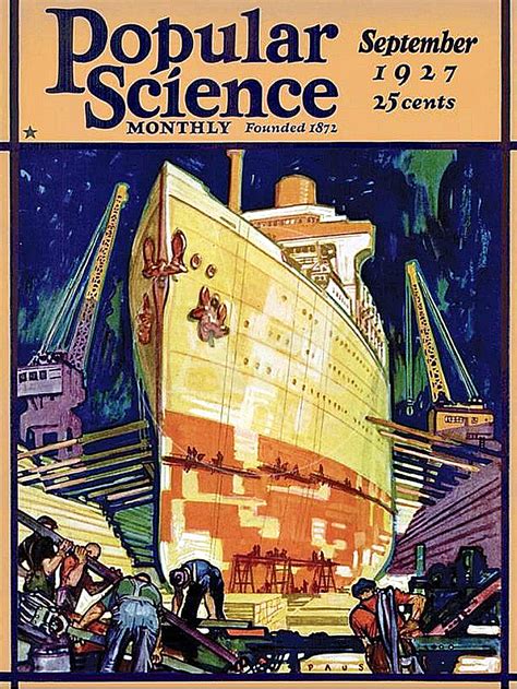 Popular Science Magazine Sept 1 1927 Cover By Herbert Paus