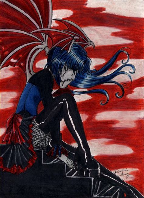 Blue Haired Demon Boy By Maliciousmisery On Deviantart
