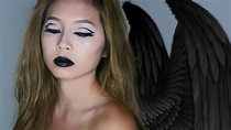 EASY dark angel/ fallen angel Halloween Tutorial | Angel makeup, Dark ...