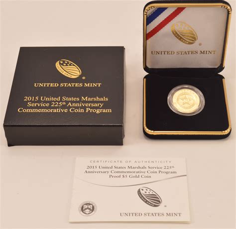 2015 500 Gold United States Marshals Service 225th Anniversary Commemorative Coin Program