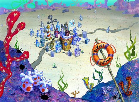 Bikini Bottom Home City Of Spongebob Squarepants Bikini Bottom