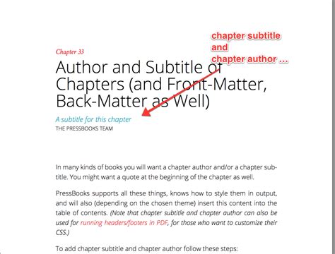 Chapter Author And Subtitle University Of Florida Pressbooks User Guide