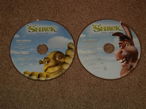 Shrek Dvd Movie Comedy Animation 2 Discs Full Screen Rated Pg