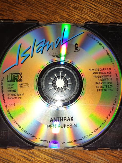 Anthrax Penikufesin Cd 1989 Ep Metallica Rydułtowy Kup Teraz