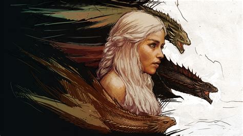 Daenerys Targaryen Art Wallpaper