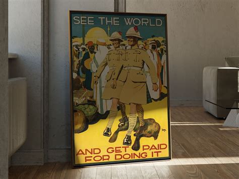 See The World British Colonial Poster Propaganda Poster Ww2 Etsy