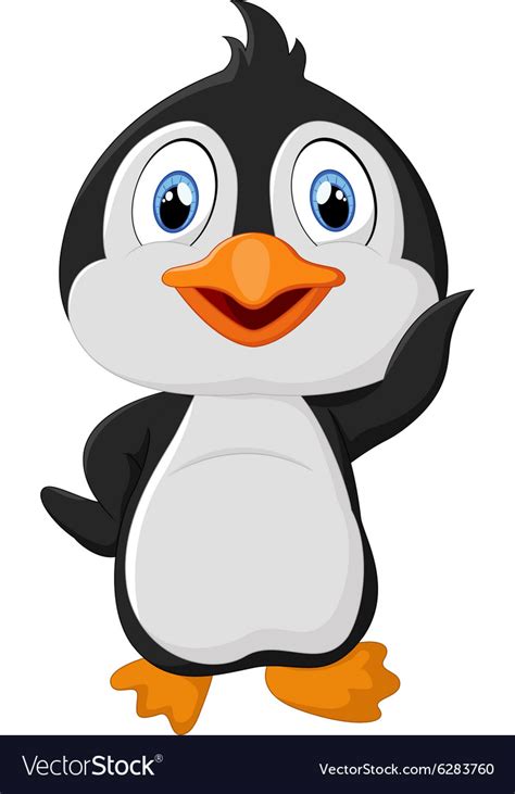 Cute Cartoon Penguin Royalty Free Vector Image