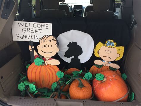 Welcome Great Pumpkin Peanuts Trunk Or Treat Trunk Or Treat Great Pumpkin Charlie Brown