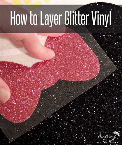 Layer Glitter Vinyl On A Disney Bag Glitter Vinyl Glitter Crafts