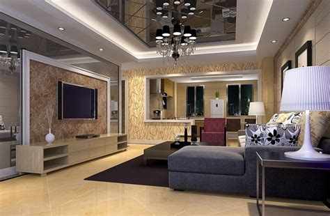 Elegant Wall Design Living Room Modern Accent Wall