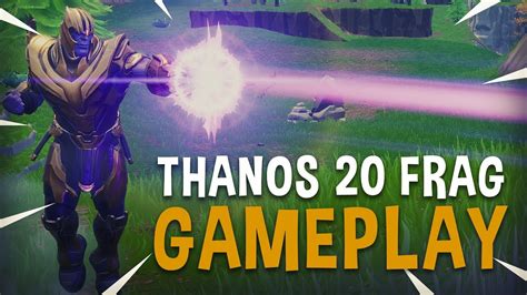 Thanos 20 Frag Gameplay Fortnite Battle Royale Ninja Youtube