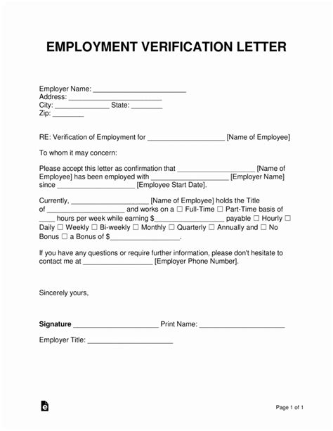 30 Employment Verification Form Samples Example Document Template