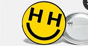 'happy hardcore smiley face' Large Buttons | Spreadshirt