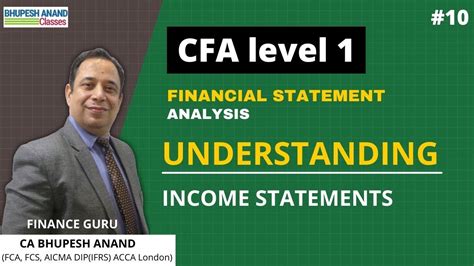 Cfa Level 1 Understanding Income Statements Lec 10 Fsa Youtube