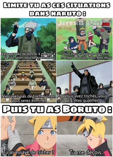 Naruto Vs Boruto Drôle Naruto Blague Otaku Anime Et Naruto Drôle