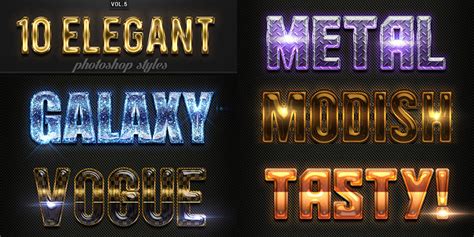 40 Creative Photoshop Text Effects—with Vibrant Styles