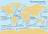 Ocean Current Worldmap Vector | Ocean current, Ocean currents map ...