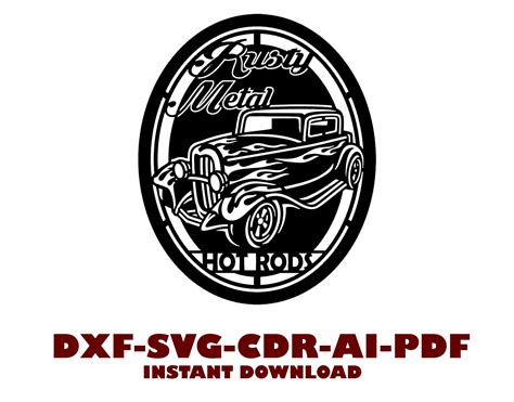 Hot Rod SVG Vintage Car SVG Muscle Car Silhouette Retro Car Svg Hot