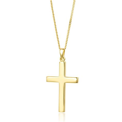 18ct Yellow Gold Cross Pendant Pravins