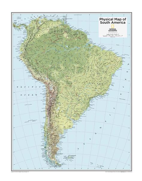 Maps International Huge Physical South America Wall Map Paper X Everything Else