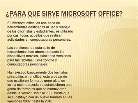 Que Es Microsoft Office