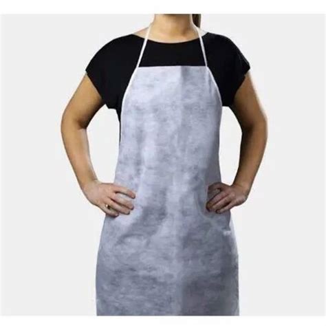 White Plain Non Woven Apron For Safety And Protection Size Big At Rs 10 In New Delhi