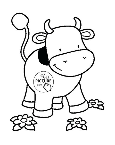 Baby Cow Coloring Pages At Free Printable Colorings