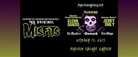 The Original Misfits Tickets 19th October Madison Square Garden Tickets