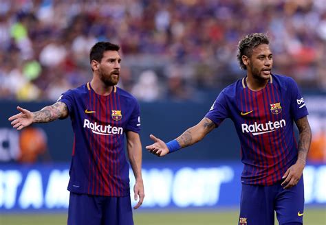 messi claims neymar is desperate to return to barcelona and regrets leaving psg talk