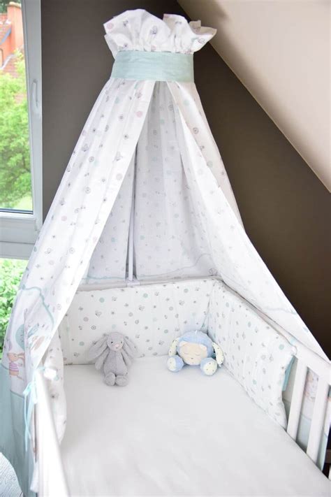 Ebay schönes himmelbett/babybett mit matratze und vorhängen. Himmel über dem Babybett mit Nestchen | Babybett ...