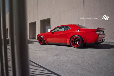 Liberty Walk Dodge Challenger Hellcat By Sr Auto Is Hell Of A Tuning