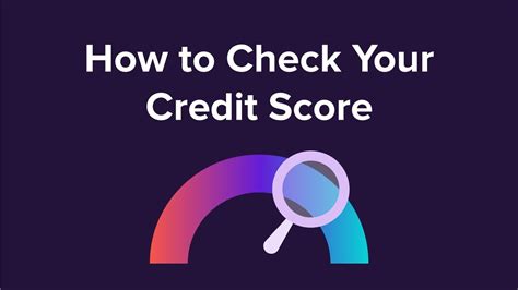 How To Check Your Credit Score Youtube
