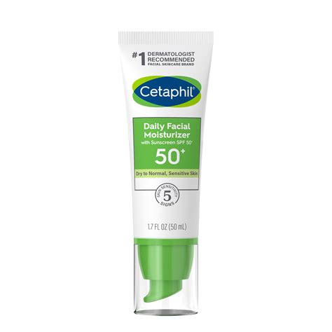 Cetaphil Daily Facial Moisturizer For All Skin Types Spf 50 Shop