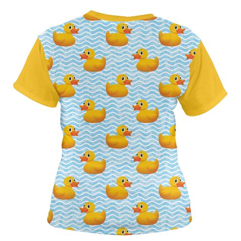 Custom Rubber Duckie Womens Crew T Shirt Youcustomizeit