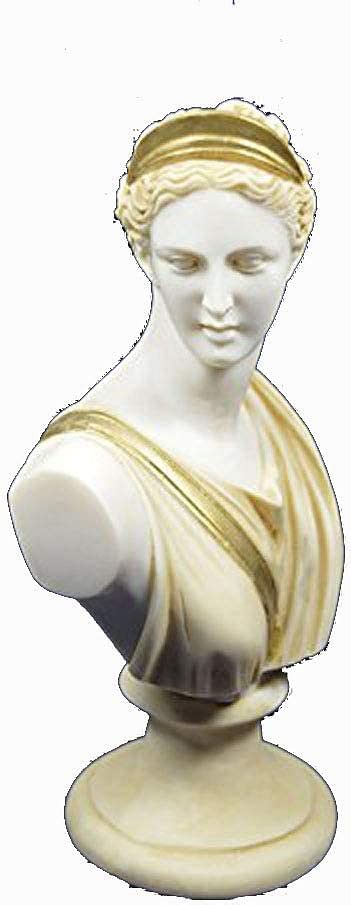 Buy Estia Creations Artemis Sculpture Diana Bust Ancient Greek Goddess Of Hunt Aged Patina