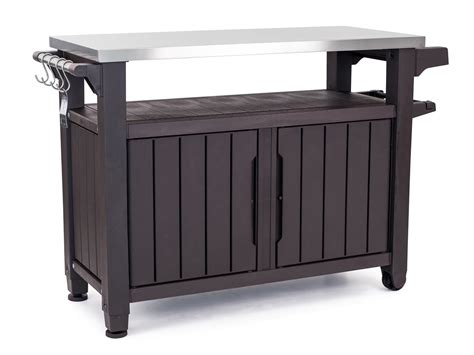 Buy Keter Unity Xl Portable Outdoor Table And Storage Cabinet With