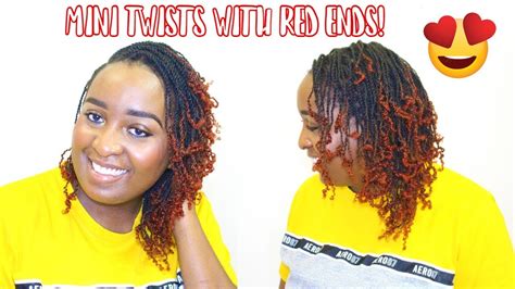 Make Your Mini Twists Longer With This Technique Mini Twist On Natural Hair With Afro Kinky