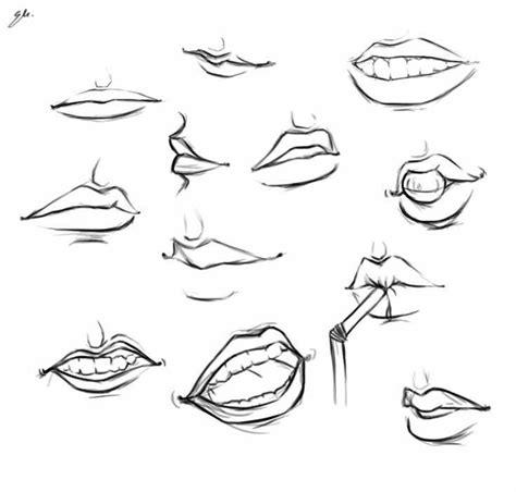 Lips Chart Lips Drawing Drawings Mouth Drawing