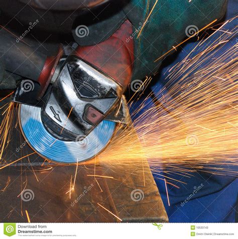 Worker Grinding Stock Image Image Of Design Safety 10533743