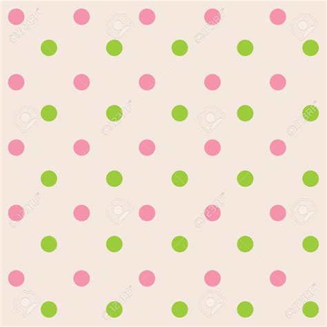 Dots Cream Pink Green Seamless Pattern Pink And Green Seamless