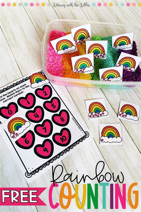Rainbow Counting Activity Counting Activities Math Activities
